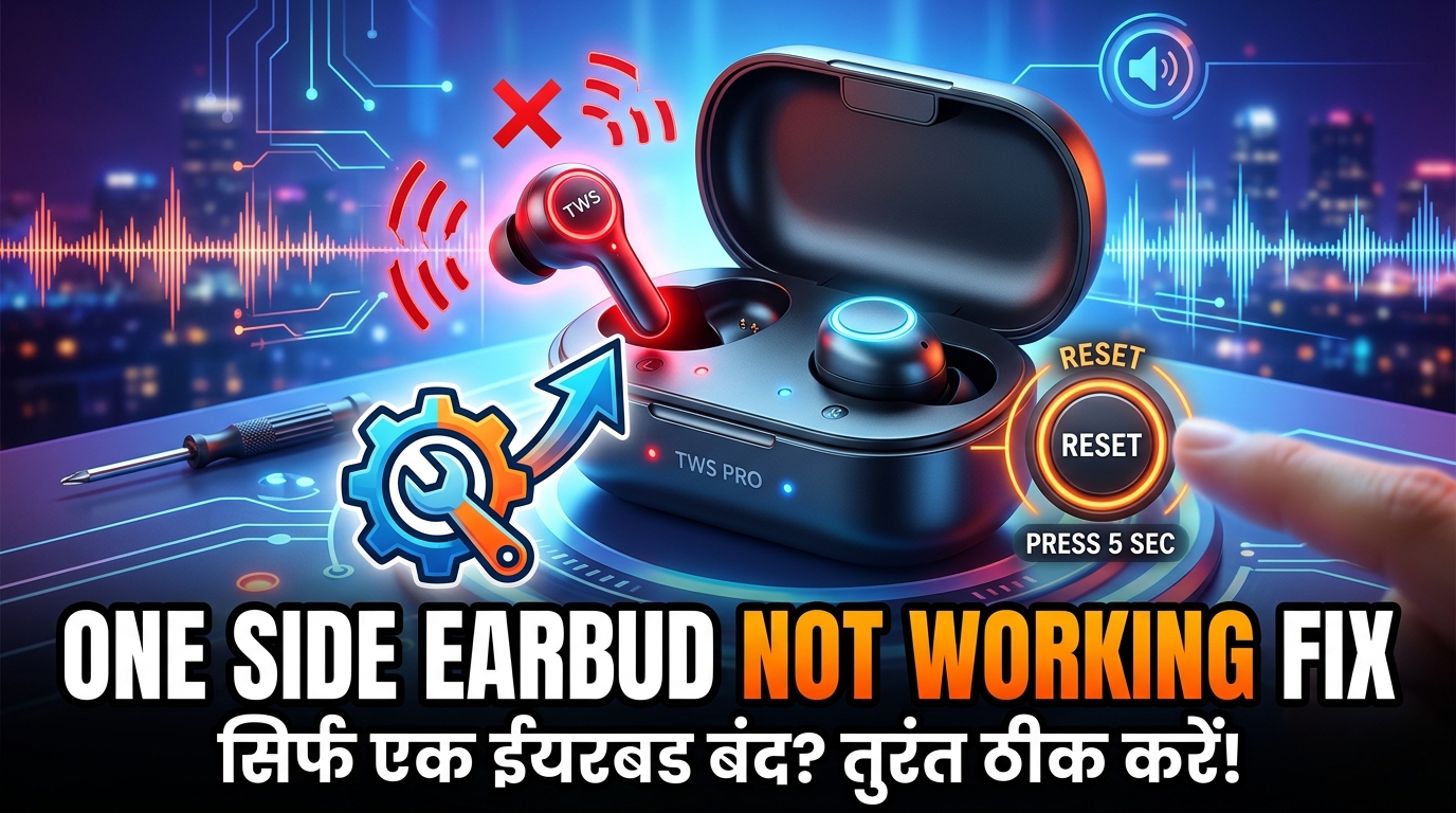 Earbuds Ek Side Not Working Problem Solution: Boat, Realme, Noise TWS Kaise Fix Karein