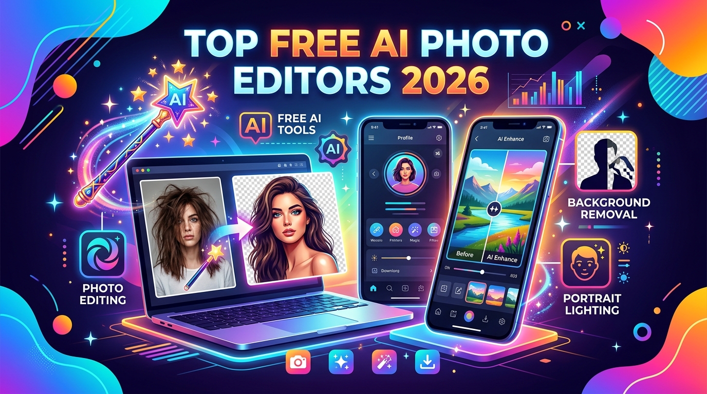 Top 5 Free AI Photo Editing Tools (2026): Photoshop Ko Bhool Jao!