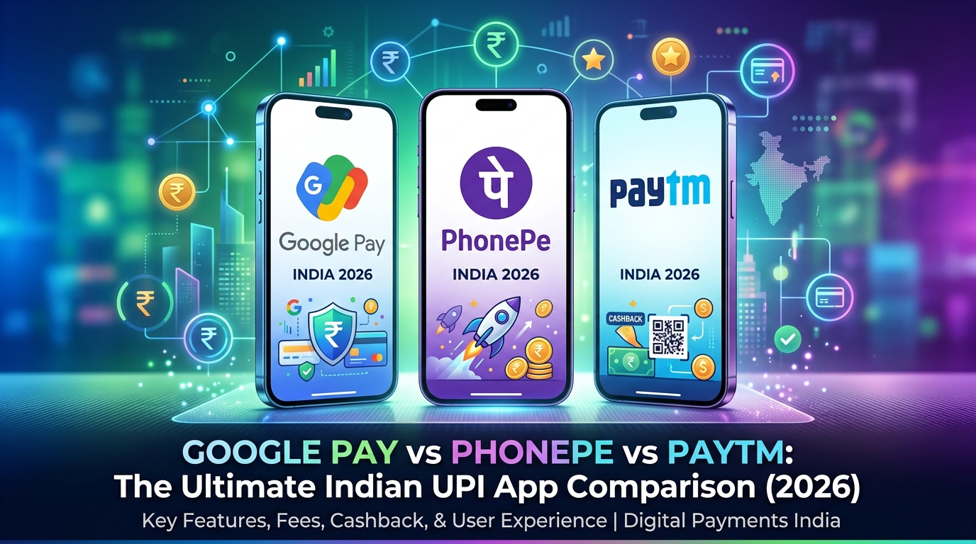 Google Pay vs PhonePe vs Paytm — Konsa Best aur Safe Hai 2026?