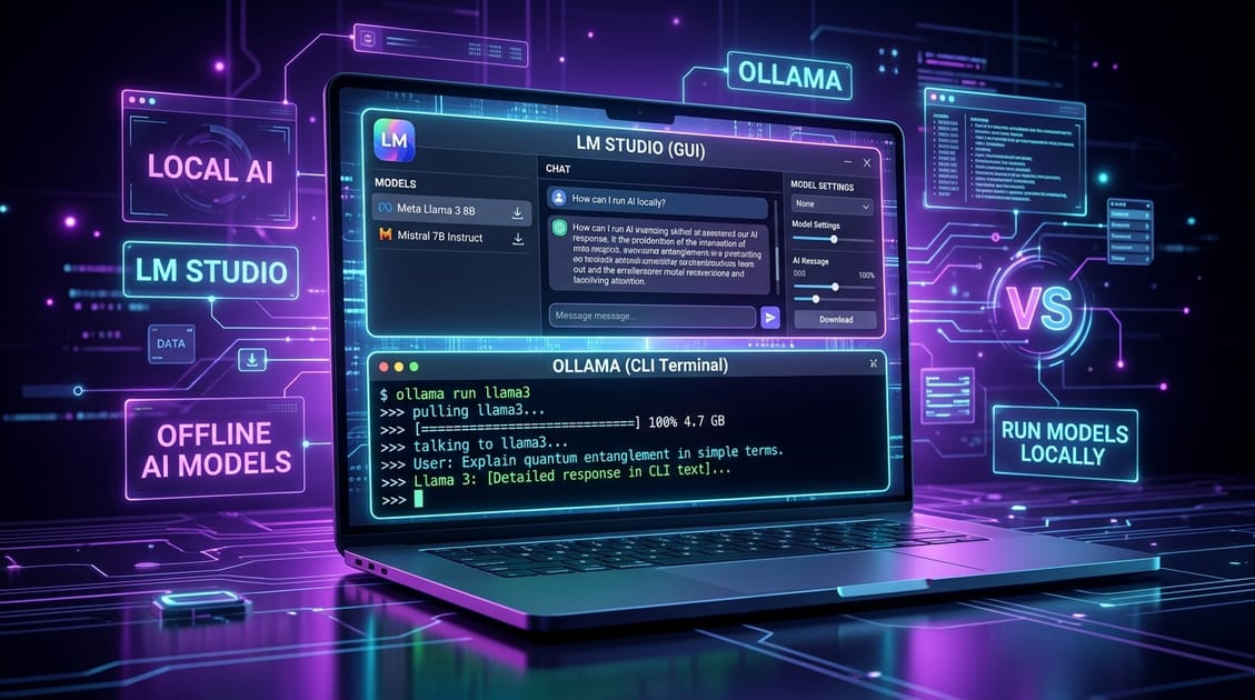 LM Studio vs Ollama: PC Par Offline AI Models Run Karne Ka Aasan Tarika (2026)
