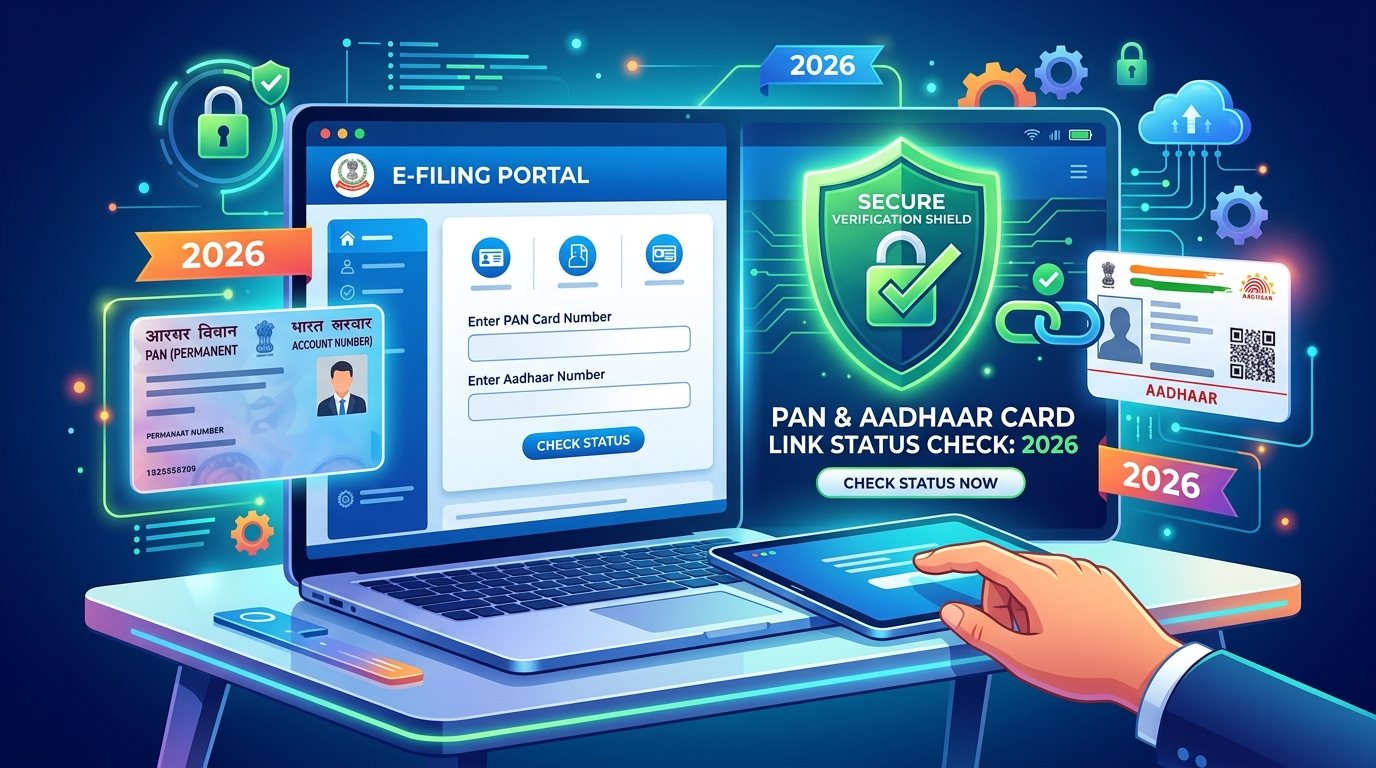 PAN Aadhaar Link Status Check Kaise Karein Online 2026 — Step by Step Guide
