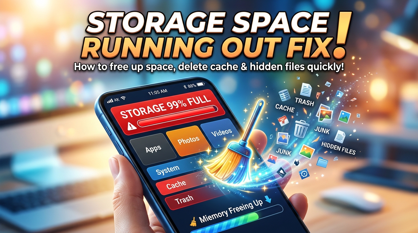 Phone Storage Space Running Out Problem Fix: Gallery Khali Fir Bhi Phone Full Kyu Dikhata Hai?