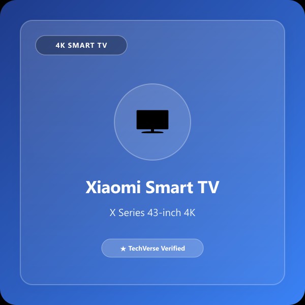 Xiaomi Smart TV X Series 43-inch 4K Google TV