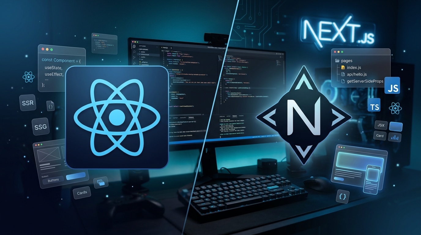 React vs Next.js — Kya Use Karein? Complete Comparison