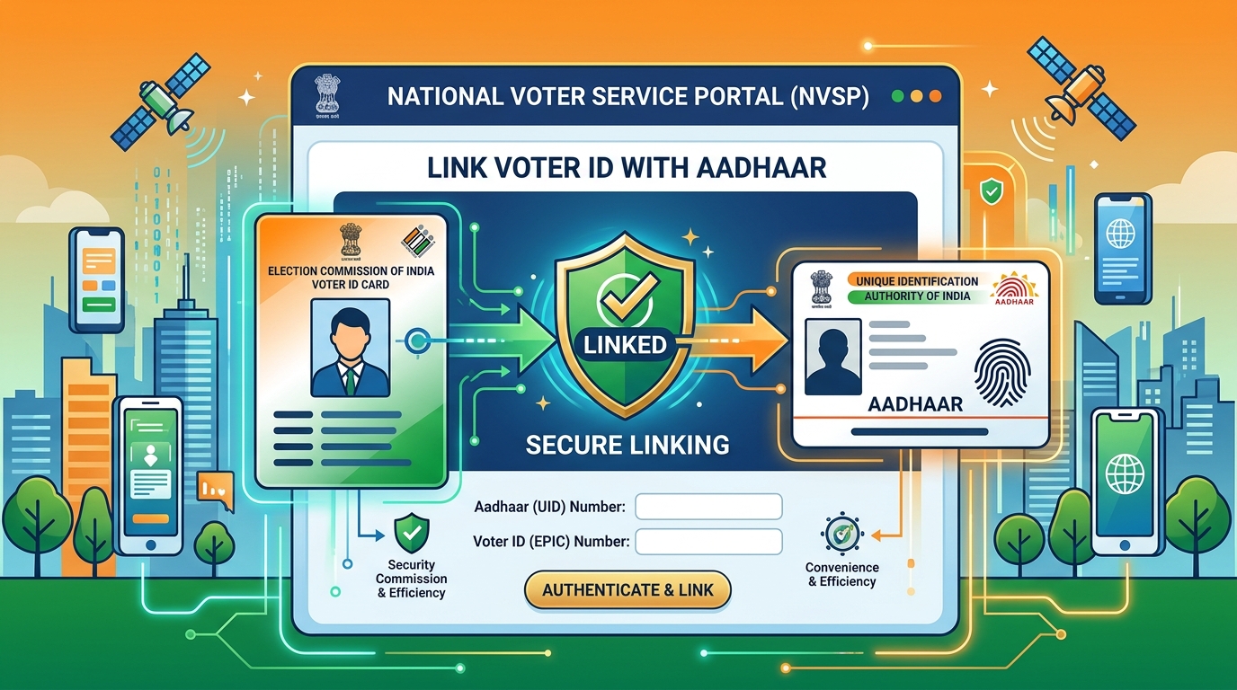Voter ID ko Aadhaar se Link Kaise Karein Online 2026 — Step by Step Hindi Guide