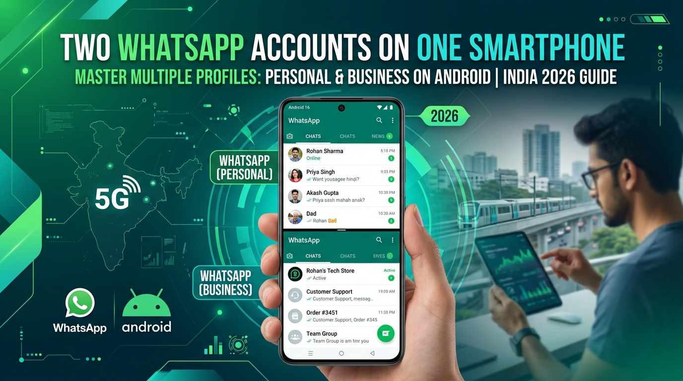 Ek Phone Mein 2 WhatsApp Accounts — Android aur iPhone Dono Mein Kaise?
