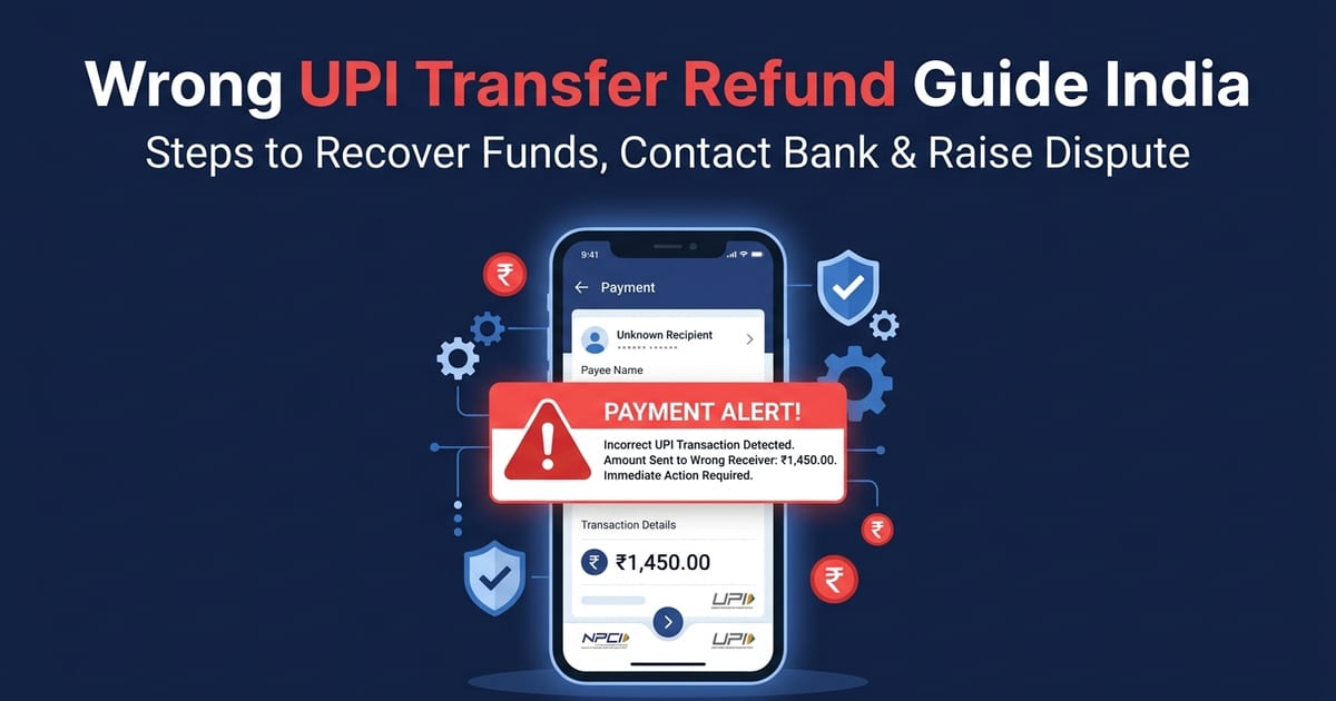 Galti Se Wrong UPI Transfer Ho Gaya? Kaise Wapas Karein (RBI Rules 2026)